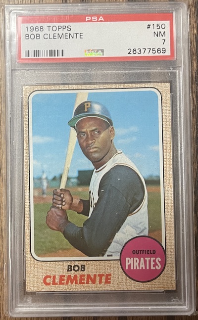 1968 Topps Roberto Clemente PSA 7