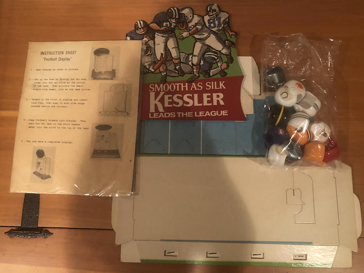 Kesslers Smooth as Silk Gumball Helmet Set and Display - 1970