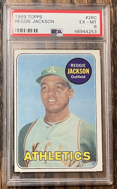 1969 Topps Reggie Jackson PSA 6