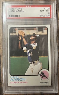 1973 Topps Hank Aaron PSA 8