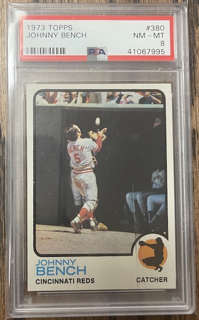 1973 Topps Johnny Bench PSA 8