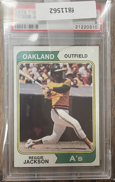 1974 Reggie Jackson PSA 8