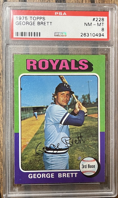 1975 Topps George Brett PSA 8