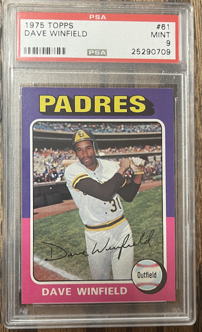 1975 Topps Dave Winfield PSA 9