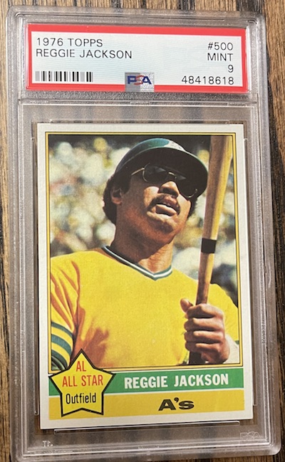 1976 Topps Reggie Jackson PSA 9
