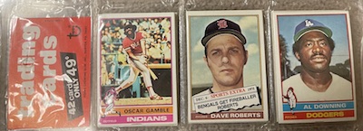1976 Topps Rack Pack with Babe Ruth on the back