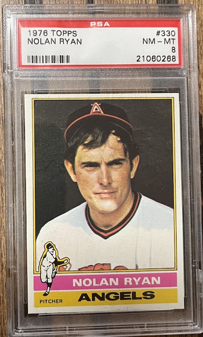 1976 Topps Nolan Ryan PSA 8