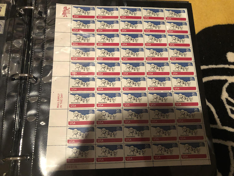 USA 26c Air Mail Sheet