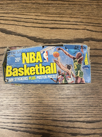 1977 Topps Basketball Sticker