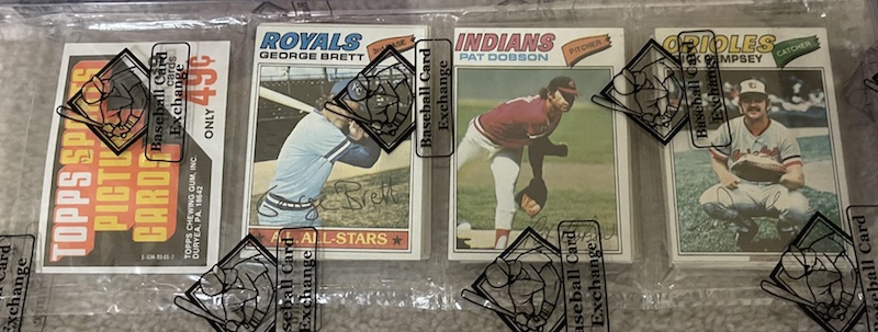1977 Topps Rack Pack with George Brett on top