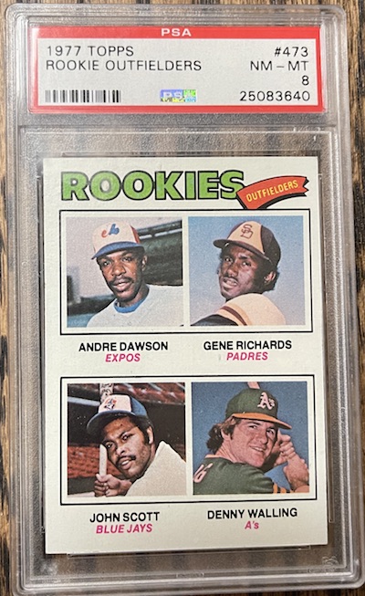 1977 Topps Andre Dawson PSA 8