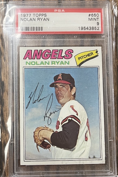 1977 Topps Nolan Ryan PSA 9