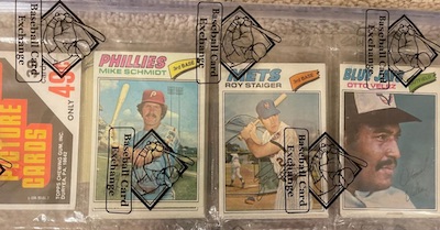 1977 Topps Rack Pack with Mike Schmidt on top