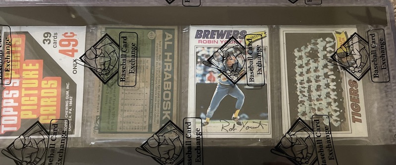 1977 Topps Rack Pack with Robin Yount on top