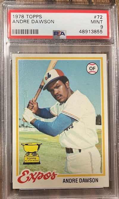 1978 Topps Andre Dawson PSA 9