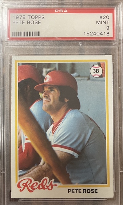 1978 Topps Pete Rose PSA 9