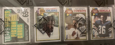 1979 Topps rack pack with Earl Campbell top
