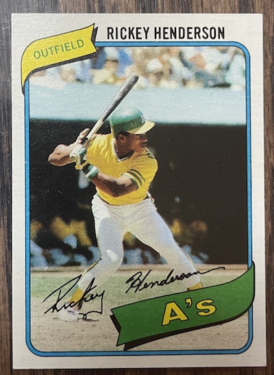 1980 Topps Rickey Henderson