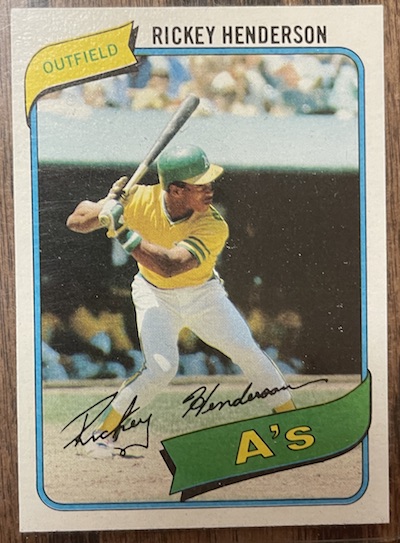 1980 Topps Rickey Henderson