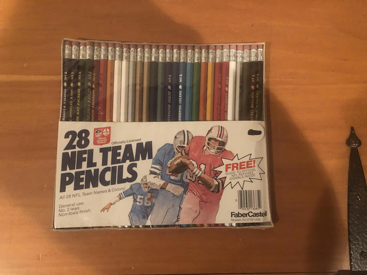 Vintage NFL Pencils