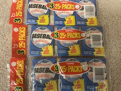 1980 Topps wax racks