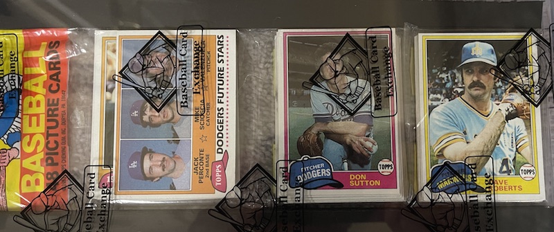 1981 Topps with Valenzuela on top