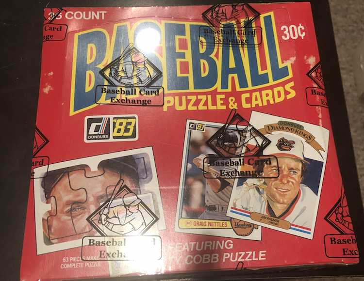 1983 Donruss Wax Box