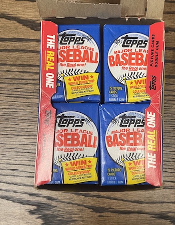 1983 Topps Wax Box