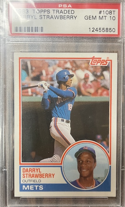 1983 Topps Traded Darryl Strawberry PSA 10