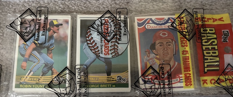1984 Donruss rack pack with George Brett on top