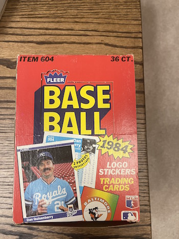 1984 Fleer Wax Box