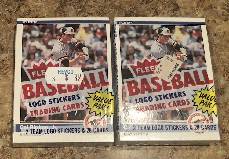 1984 Fleer Cellos with Cal Ripken on Top