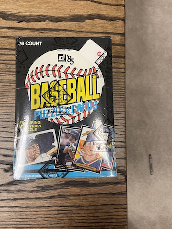 1985 Donruss Wax Box