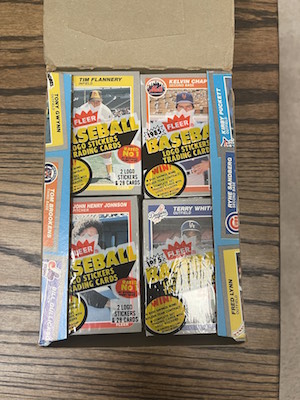 1985 Fleer Cello Box