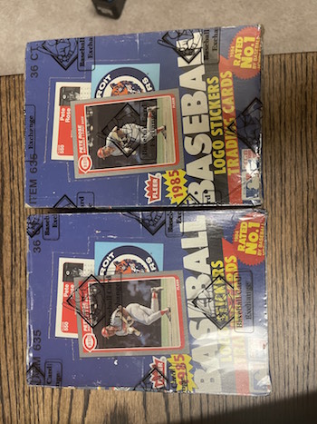 1985 Fleer Wax Box