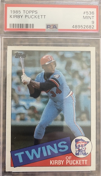 1985 Topps Kirby Puckett PSA 9