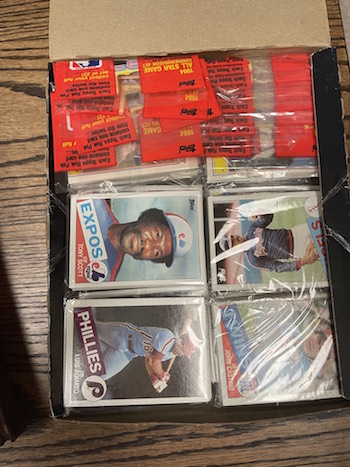 1985 Topps Rack Box