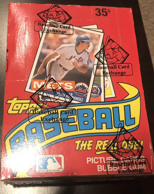 1985 Topps Wax Box