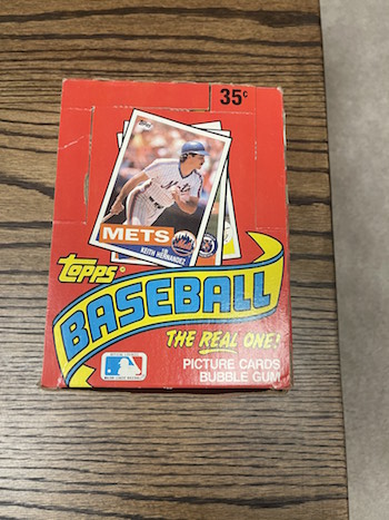 1985 Topps Wax Box