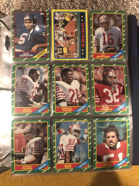1986 Topps Football Set