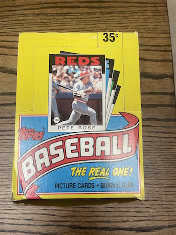 1986 Topps Wax Box