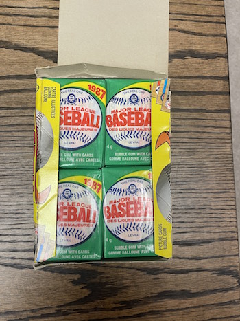 1987 O-Pee-Chee Wax Box