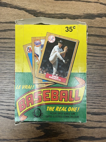 1987 O-Pee-Chee Wax Box