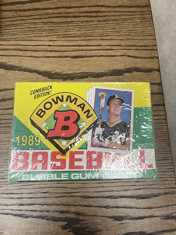 1989 Bowman Wax Box