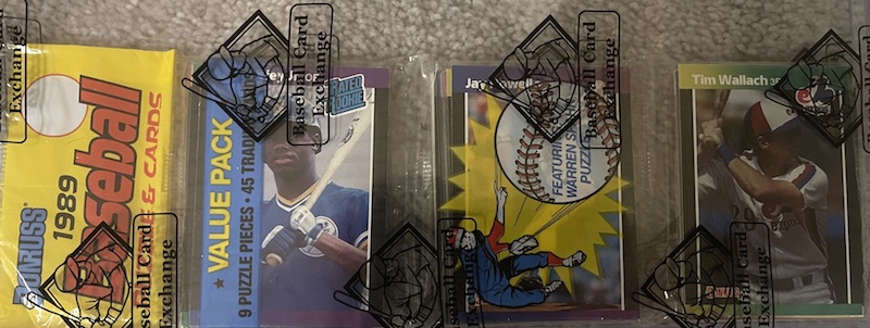 1989 Donruss rack pack with Ken Griffey Jr. on top