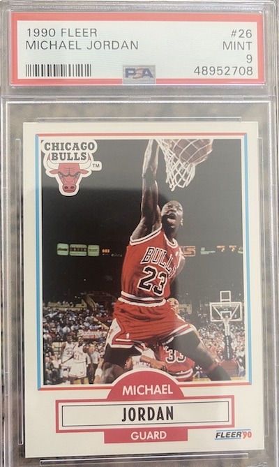 1990 Fleer Michael Jordan PSA 9