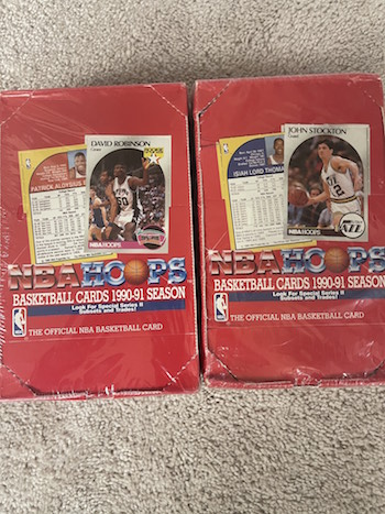 1990 Hoops Wax Box