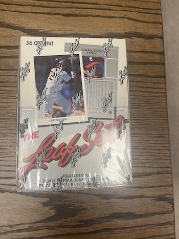 1990 Leaf Wax Box