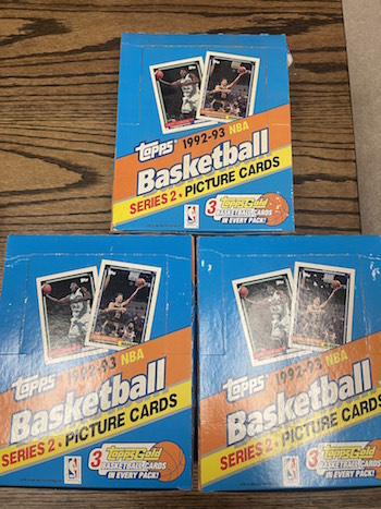 1992-93 Basketball Rack Box