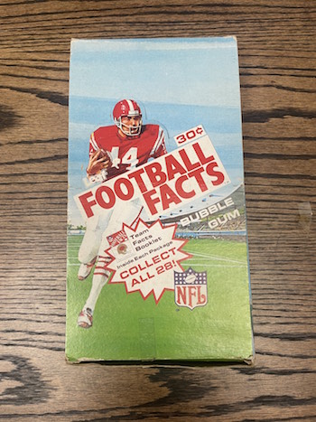 Football Facts Wax Box Box